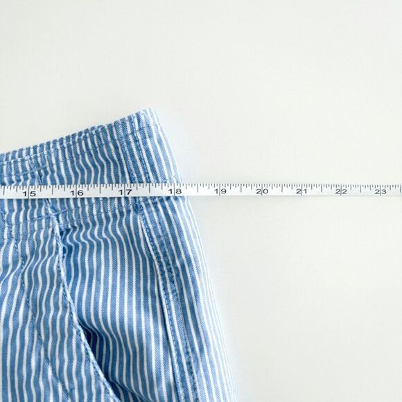 Oakley Mens Bermuda Casual Pinstripes Shorts Powder Blue White Size 36 - Picture 8 of 10